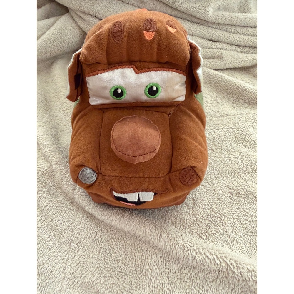 Disney Store Cars Tow Mater Plush Stuffed Toy Radiator Springs Brown 8 Inch